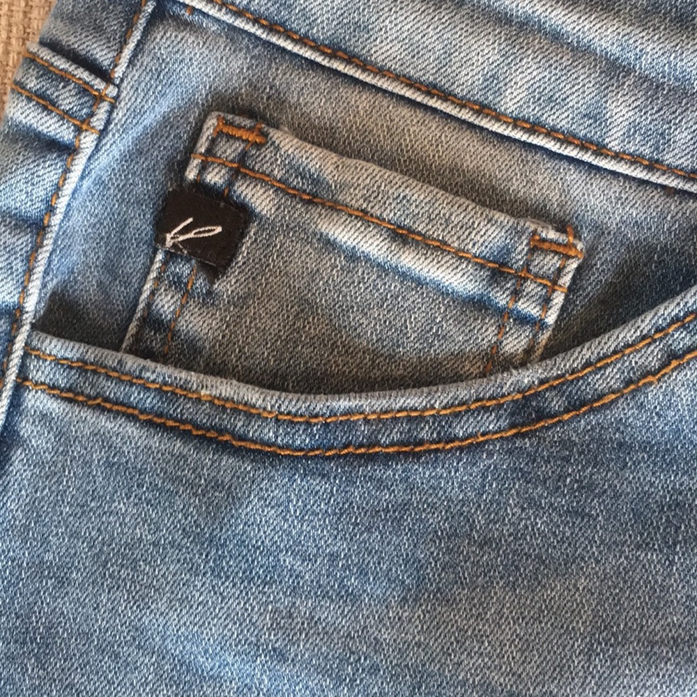 KanCan Zuma Distressed light wash denim mini skirt - Picture 7 of 9